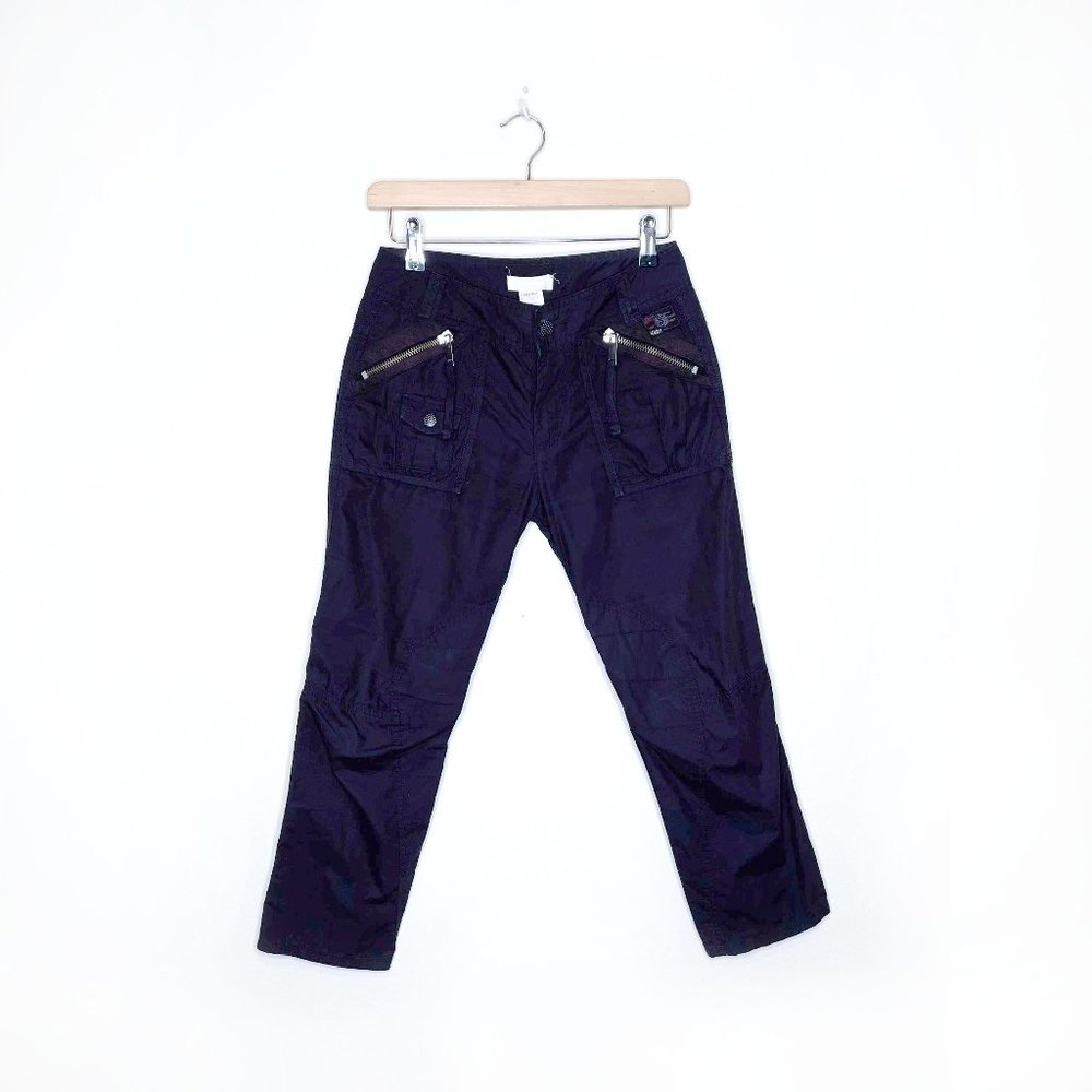 🔴 Diesel navy blue cropped utility pants